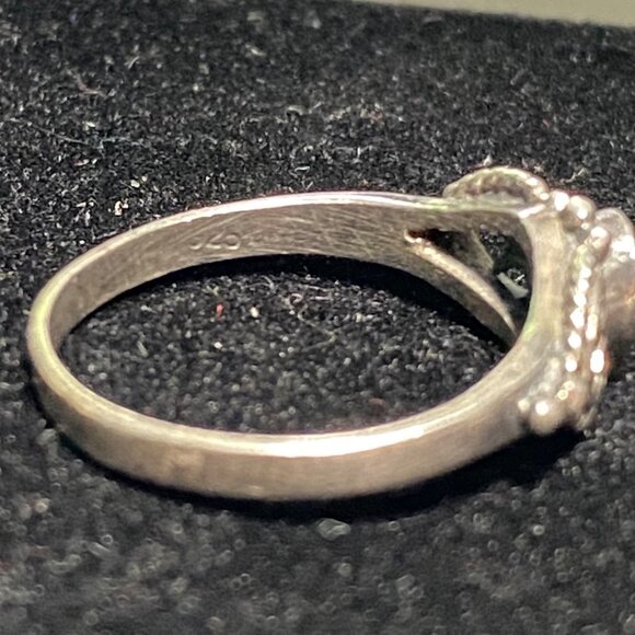 Ring Amethyst Faceted Size 5.5 Vintage Jewelry Sterling Silver Stamped 925 - Picture 12 of 12